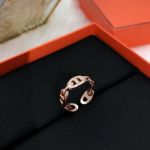Perfect Replica Hermes H Ring-925 Silver Rose Gold